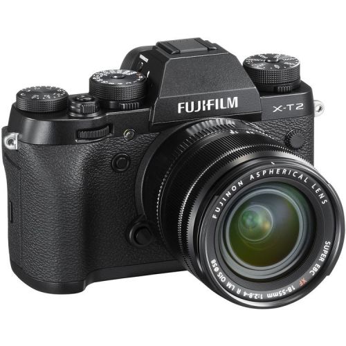 Camera foto digitala mirrorless Fujifilm X-T2 cu obiectiv XF18-55 mm si card 64GB