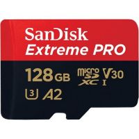 Card de memorie SansdiskmicroSDXC 128 GB, Extreme Pro, R170 MB/s, W90 MB/s