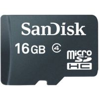 Card de memorie SanDisk MicroSDHC, 16GB, Class 4, pachet 3 bucati